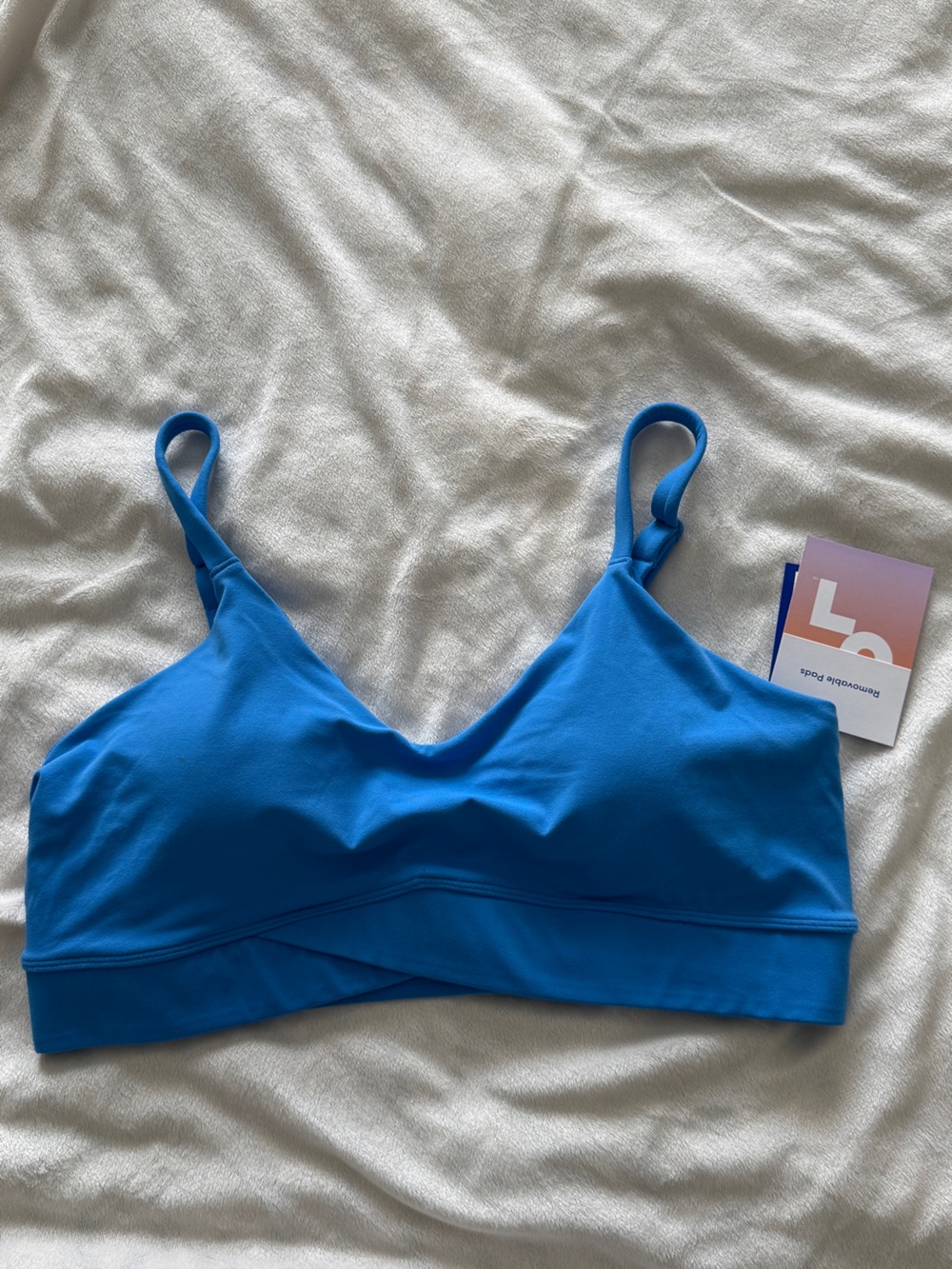 NWT JoyLab Women’s Medium Blue Scoop Neck Sports Bra Medium Support